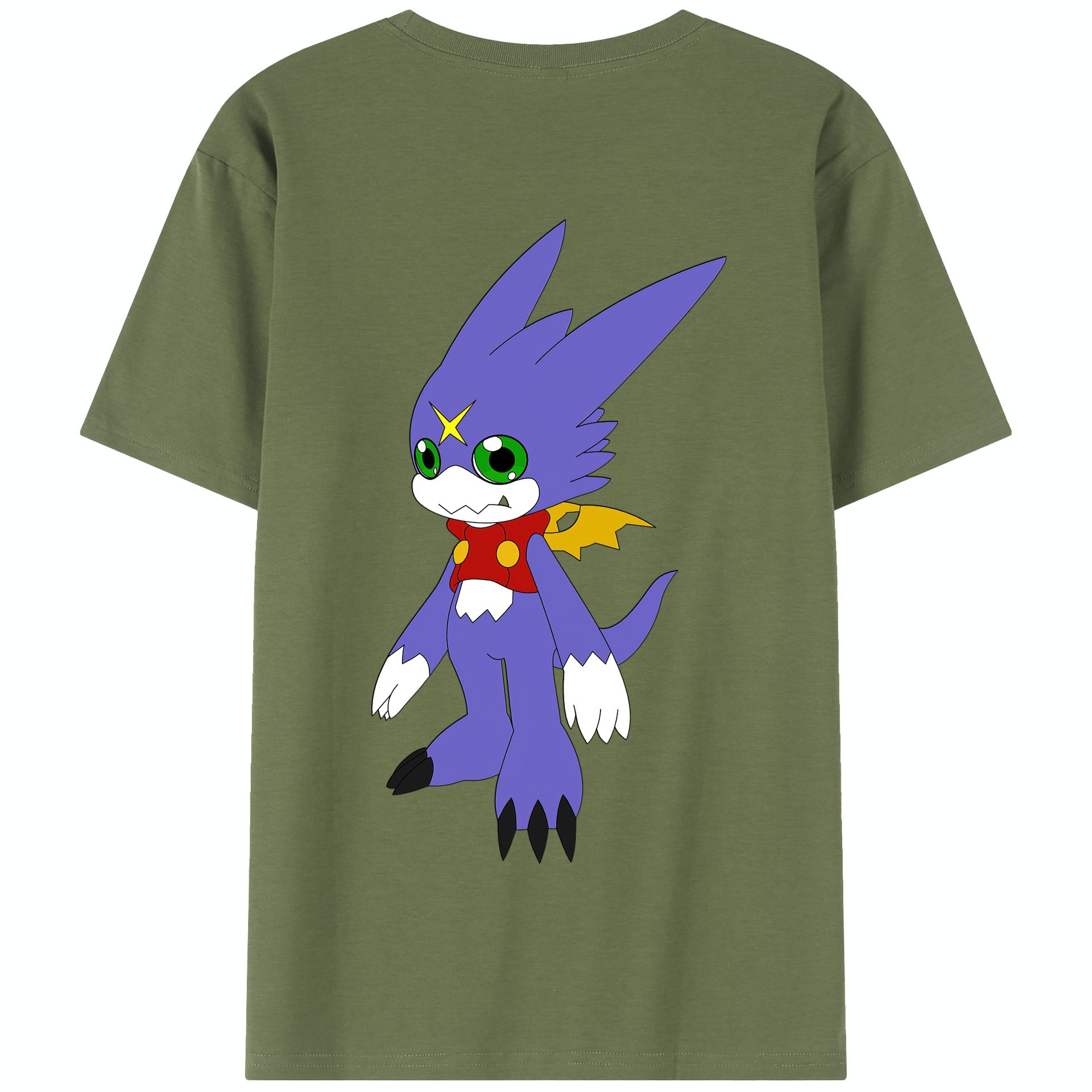 （画像用） Digimon デジタルモンスター/デジモン 綿100％半袖Tシャツ（背面プリント）